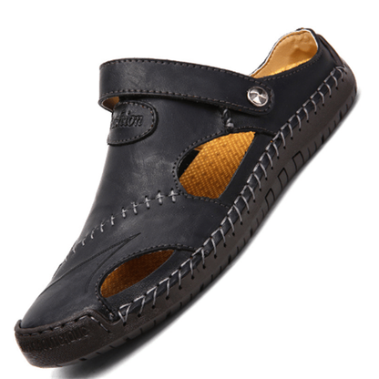 Levi™ - Orthopaedic men's leather sandals