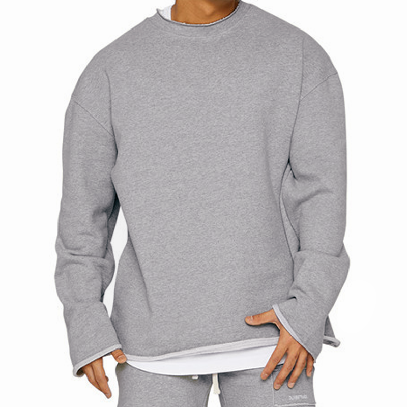 Men's Round Neck Loose Fit  Casual Sweatshirt 16815807Z