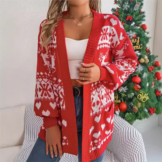 Ela | Knitted Christmas cardigan