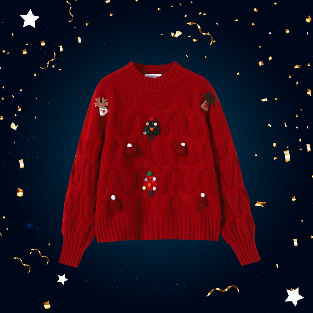 Poppy | Knitted Christmas sweater