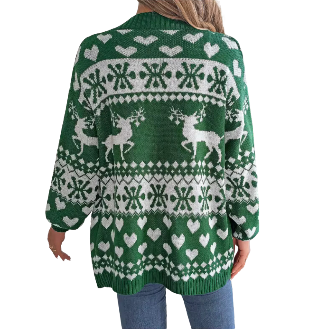 Ela | Knitted Christmas cardigan