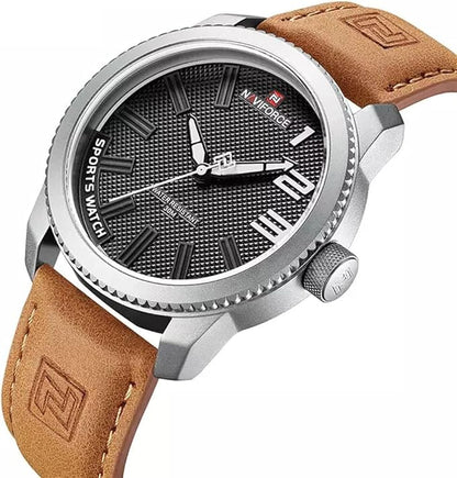 Military Sporty Shockproof Leather Watch