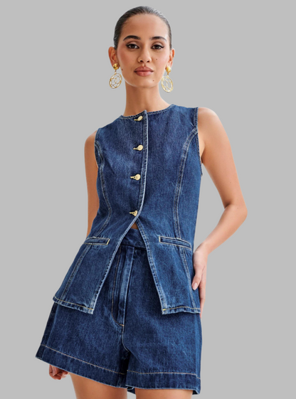 Lorna | Two-Piece Denim Set