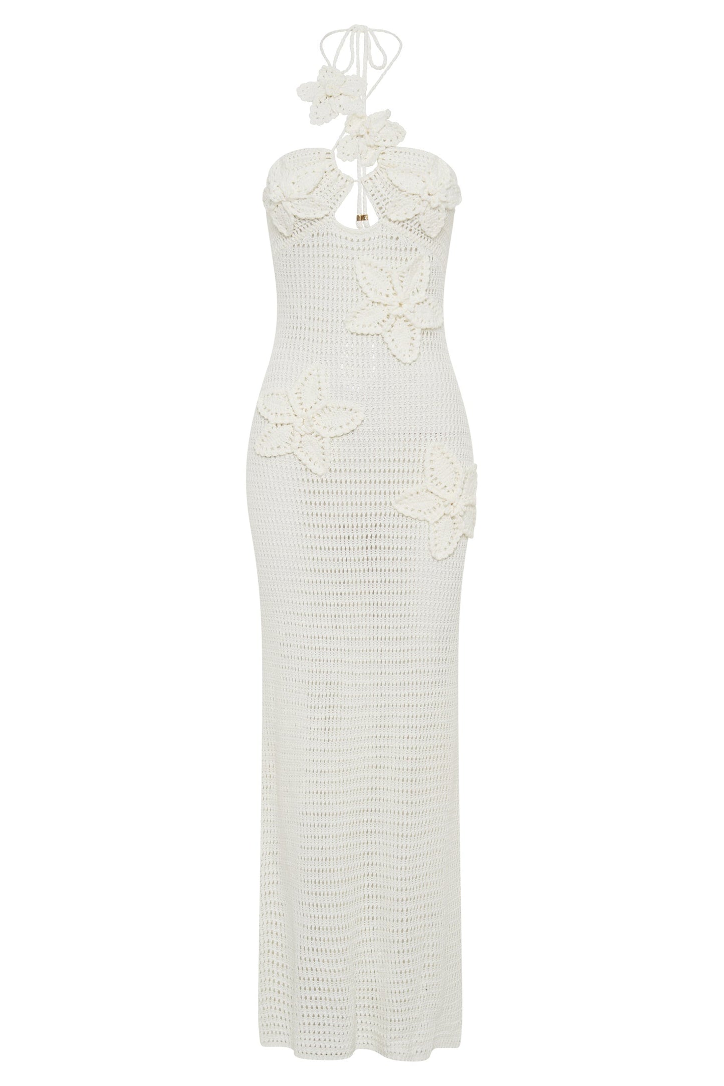 Beverly Floral Appliqué Crochet Maxi Dress