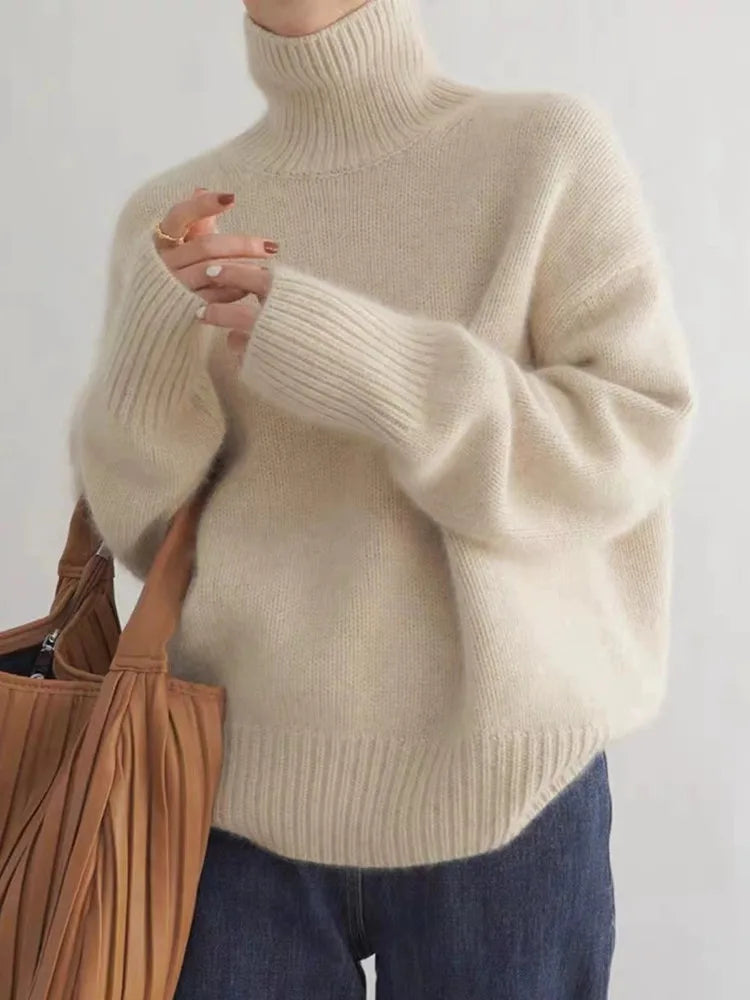 Amy™ –  Comfortable, knitted, soft turtleneck sweater