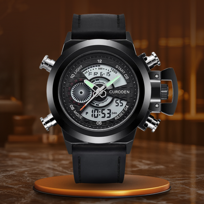 Dual Time Fashion Chronograph Watch