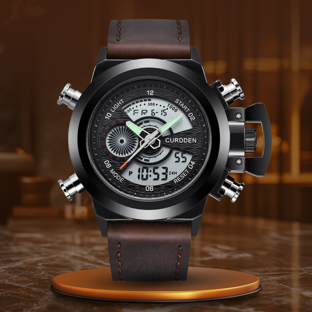 Dual Time Fashion Chronograph Watch