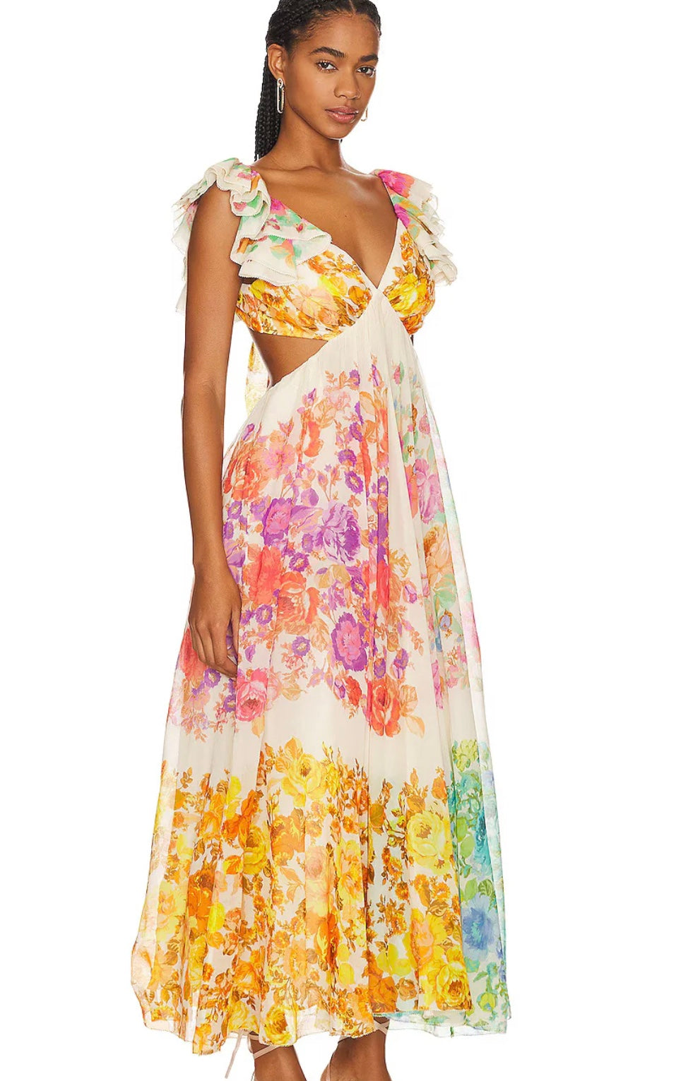 Linne - Summer Dress with Flower Print