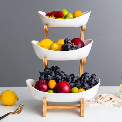 Bamboo Fruit Basket for Table