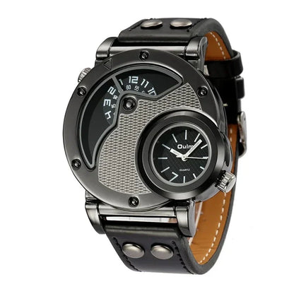 Luxury Dual Time Quartz Watch