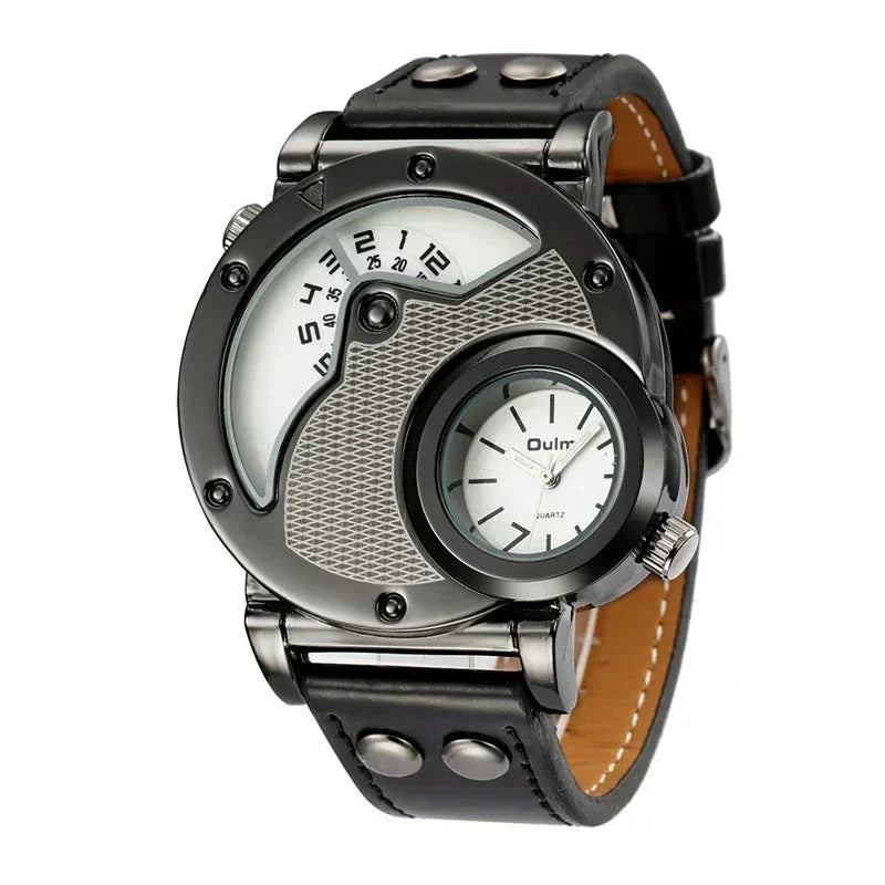 Luxury Dual Time Quartz Watch