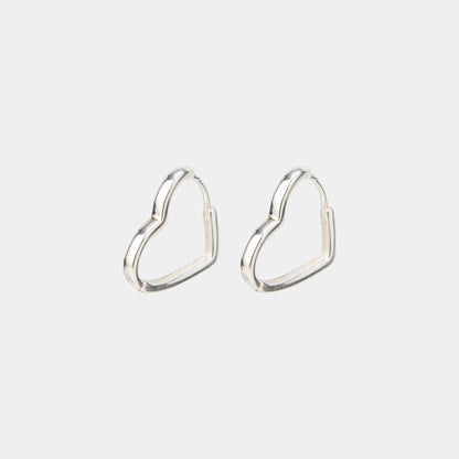 Heart Hoops Silver