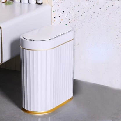 Automatic trash can with smart sensor for bathroom and kitchen