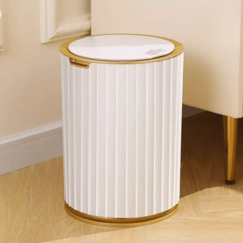 Automatic trash can with smart sensor for bathroom and kitchen