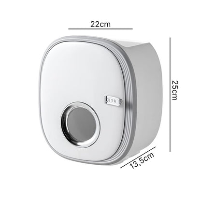 Wall-mounted toilet paper holder, hygienic paper support