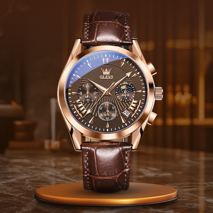 Quartz Leather Band Watch