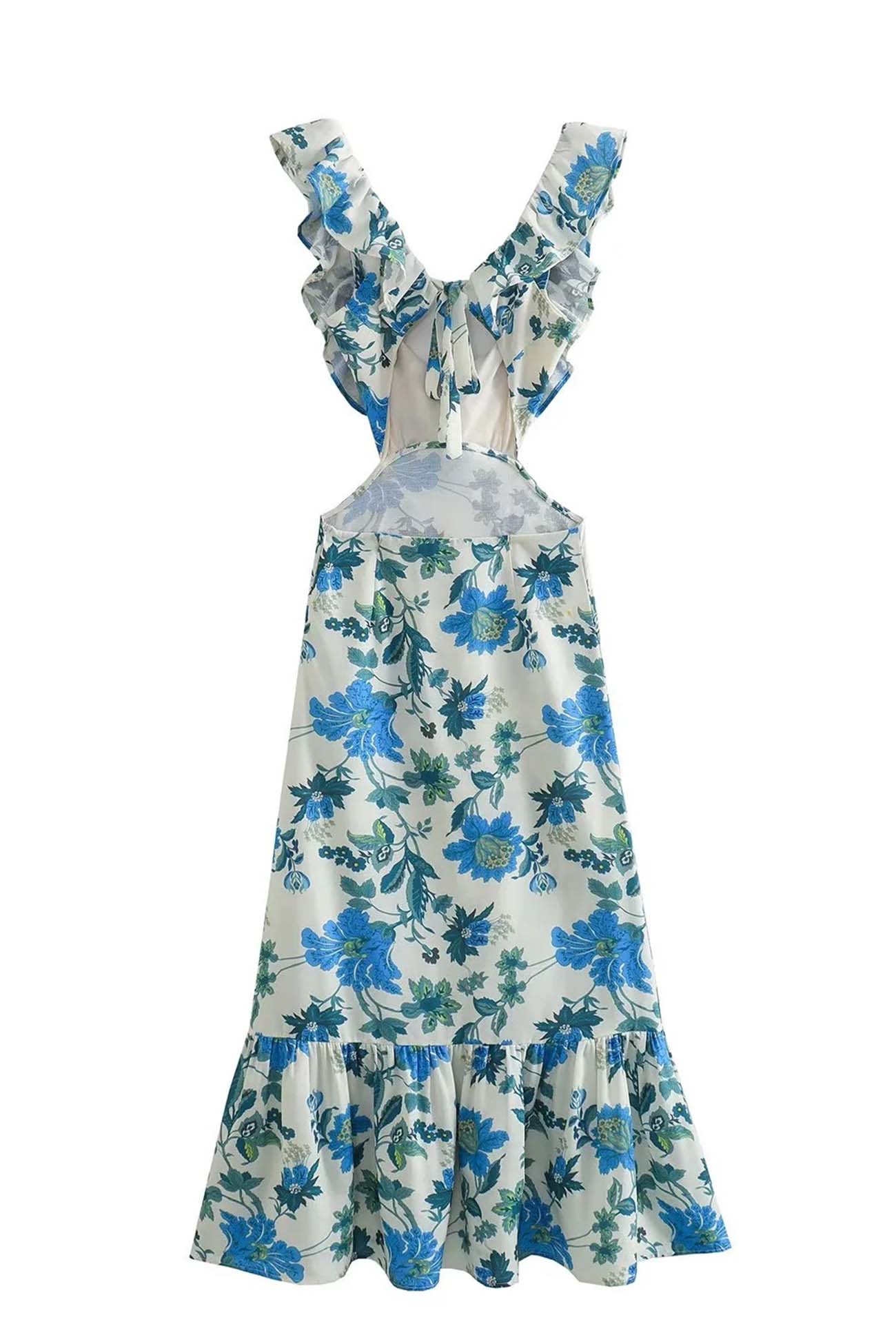 Ember - Floral Ruffle Dress