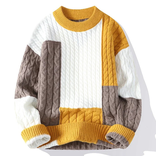 Ugy™ | Casual Colour Block Jumper for Men