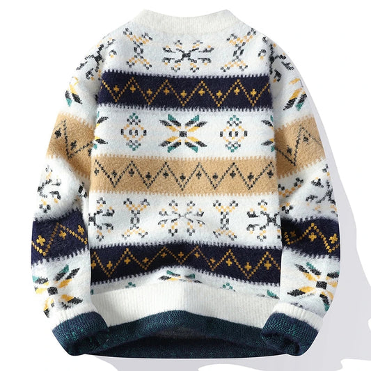 Zeno™ | Vintage Printed Cashmere Jumper for Men