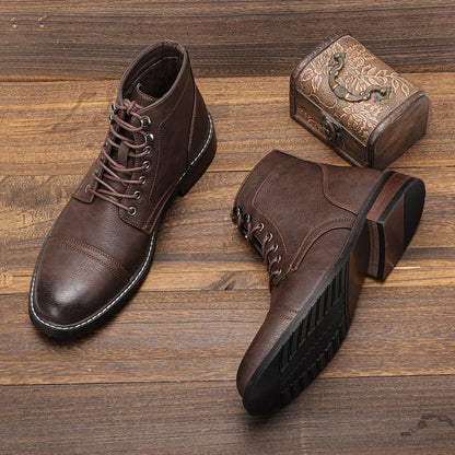 Keith | Vintage Cap-Toe Derby Boots