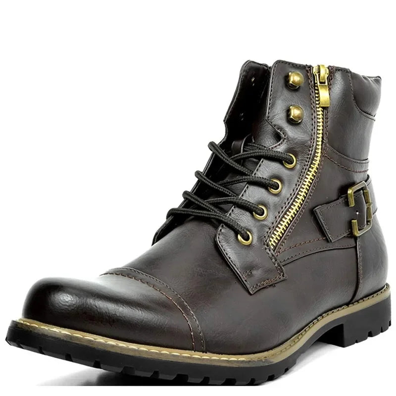 Damon | Lace-up Leather Boots