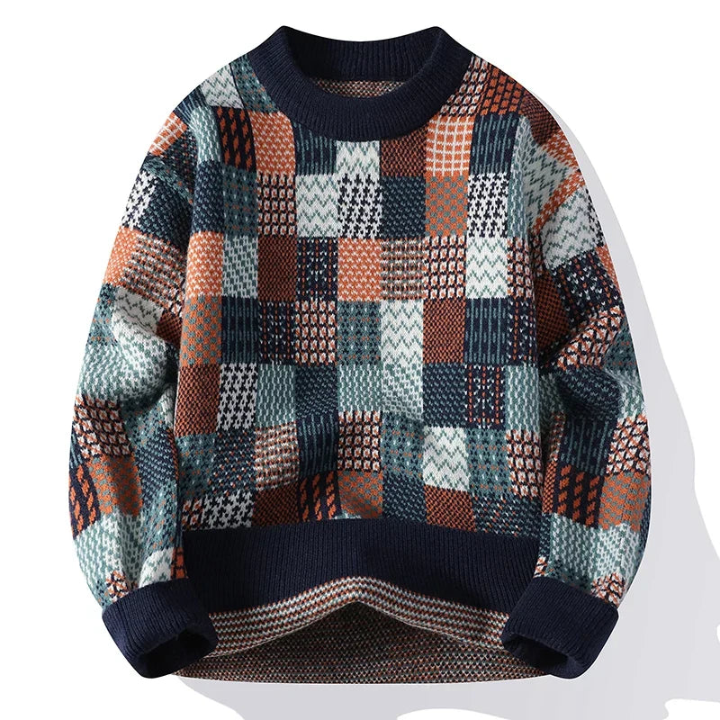 Dennis™ | Vintage Patchwork Cashmere Jumper for Men