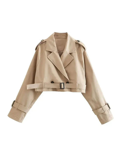 Myrilla - Cropped Belt Jacket