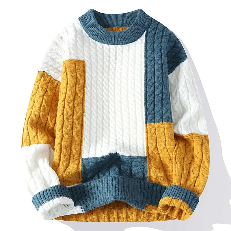 Ugy™ | Casual Colour Block Jumper for Men