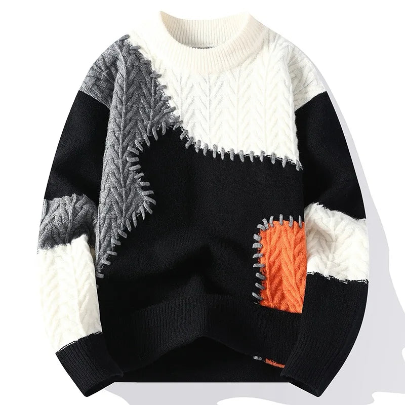 James™ | Casual Patchwork Jumper