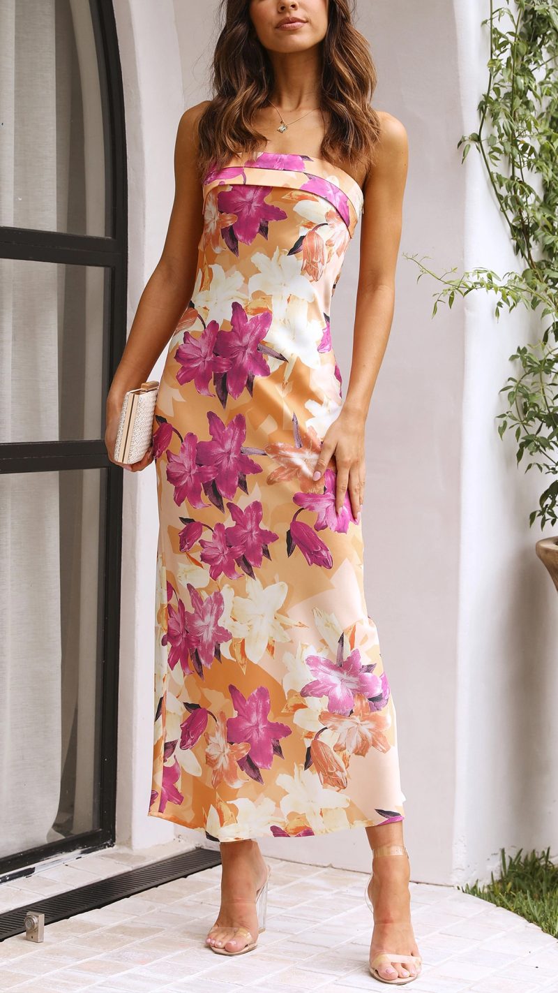 Amaris - Sleeveless Floral Maxi Dress