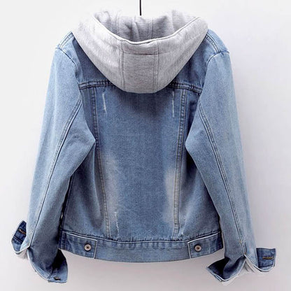 James/ Modern Denim Jacket with Hood