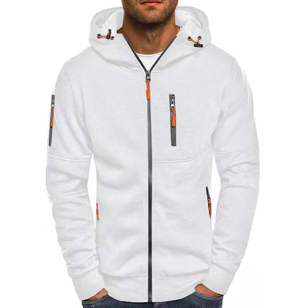 Men's Zipper Cardigan Hooded Sweatshirt Jacket 87031331