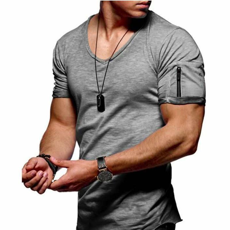 Men's Cotton V-neck Bottoming Shirt 27191547X