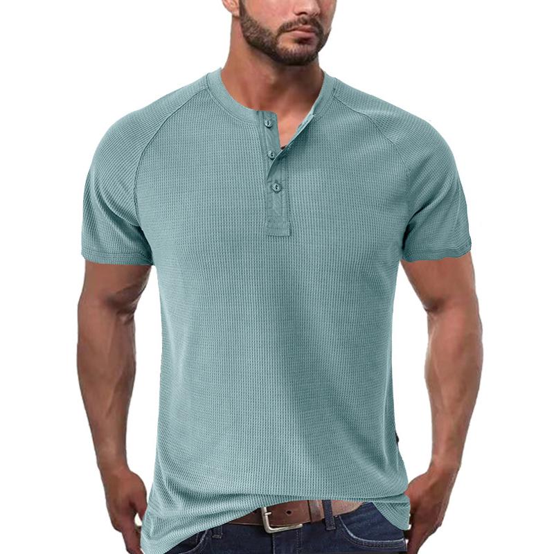 Men's Tough Guy Short Sleeve Henley T-Shirt 46765611X