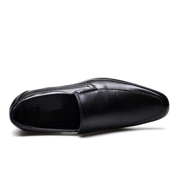 MEN'S SLIP ON SMALL SQUARE LEATHER SHOES 17995831