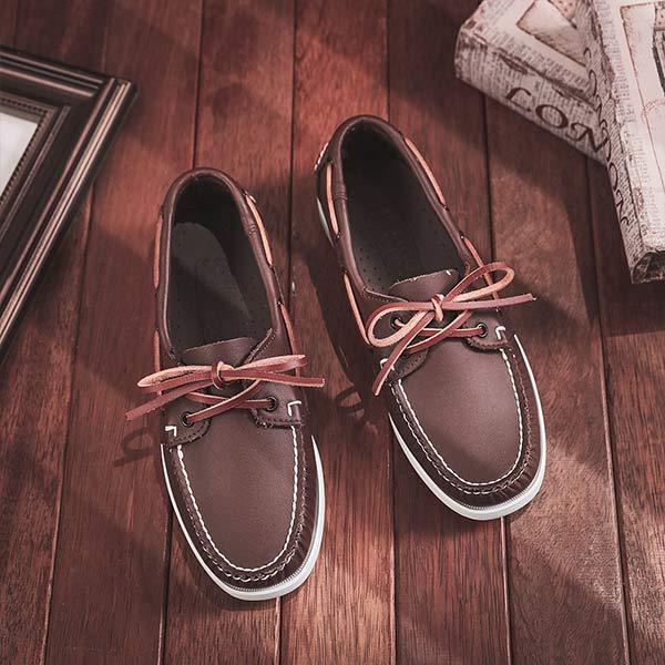 MEN'S LEATHER BOAT SHOES 41603460