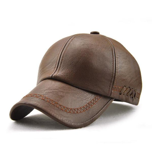 LEATHER BASEBALL CAP 32740655X