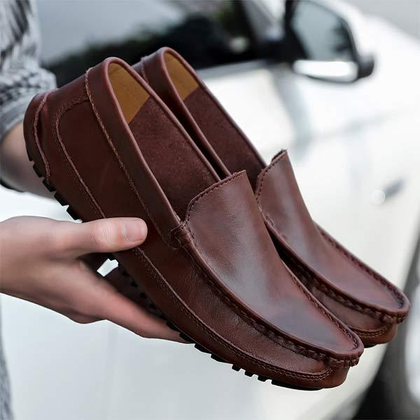 MEN'S SLIP-ON LEATHER LOAFERS 51327379