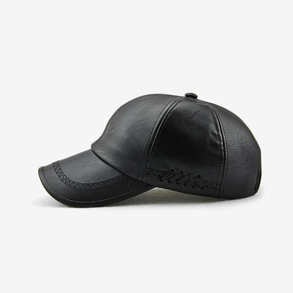 LEATHER BASEBALL CAP 32740655X