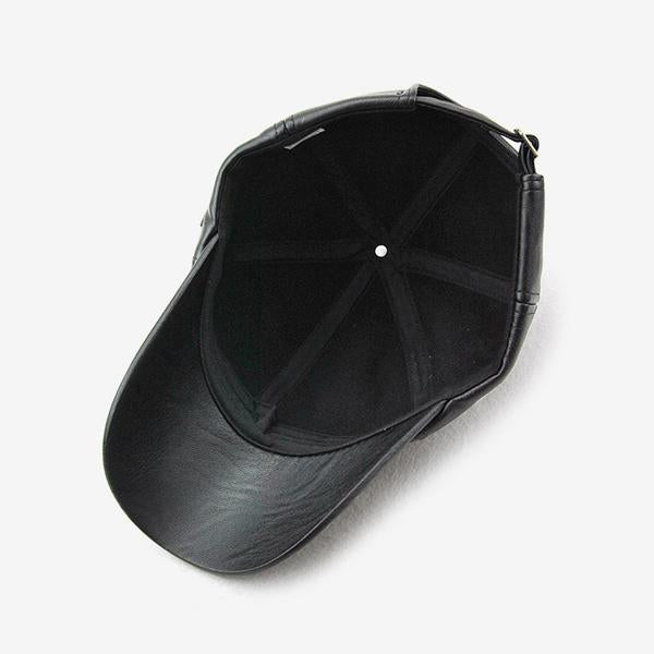 LEATHER BASEBALL CAP 32740655X