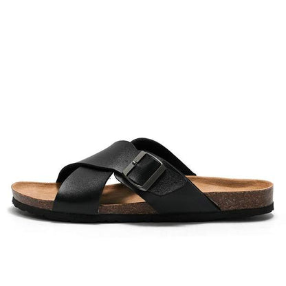 MEN'S CROSS STRAP SLIPPERS 99577710