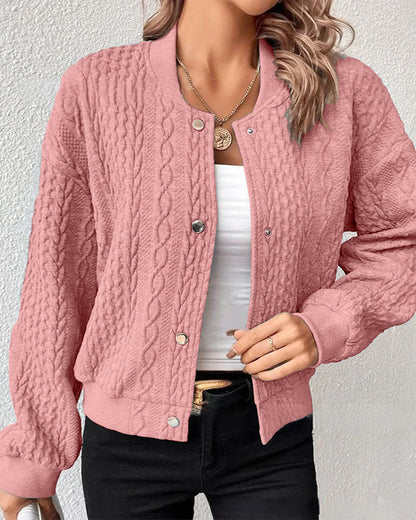 Adana | Comfortable Knitted Short Cardigan with Handmade Details