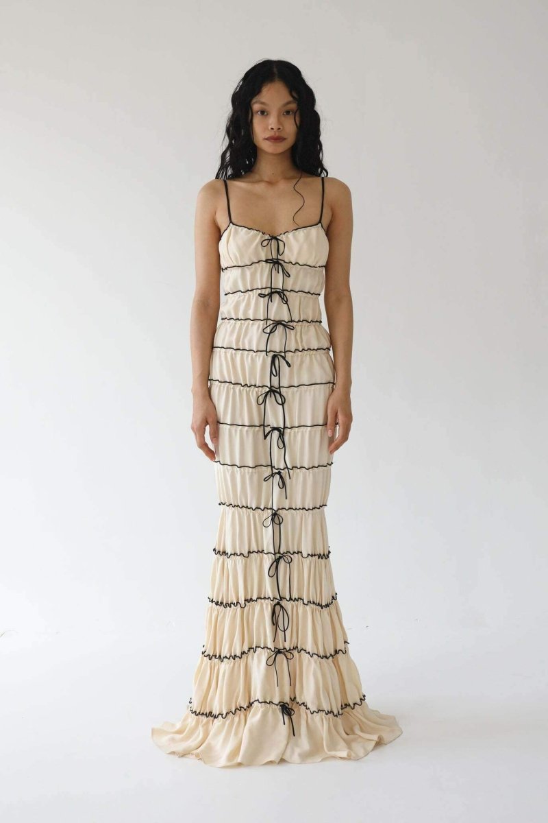 Melissa Ruffle Tunnel Maxi Dress