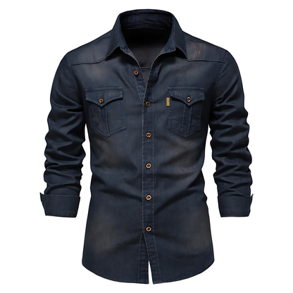 Ralph | Men's Denim Shirt 1+1 Free