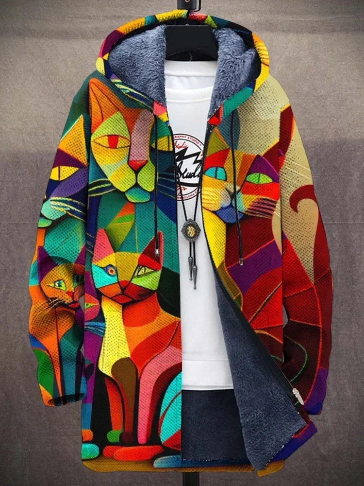 Anna - Jacket with Artistic Print